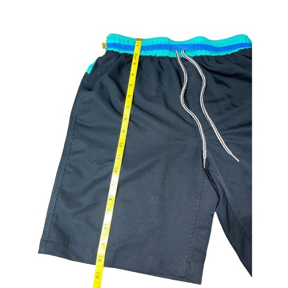 SPEEDO Men's 9" Swim Trunks - Teal/Black Size Small - Picture 10 of 11